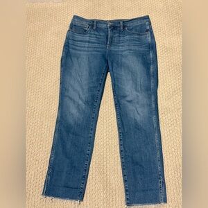 Madewell Women's Mid Rise Stovepipe Jeans Split Hem